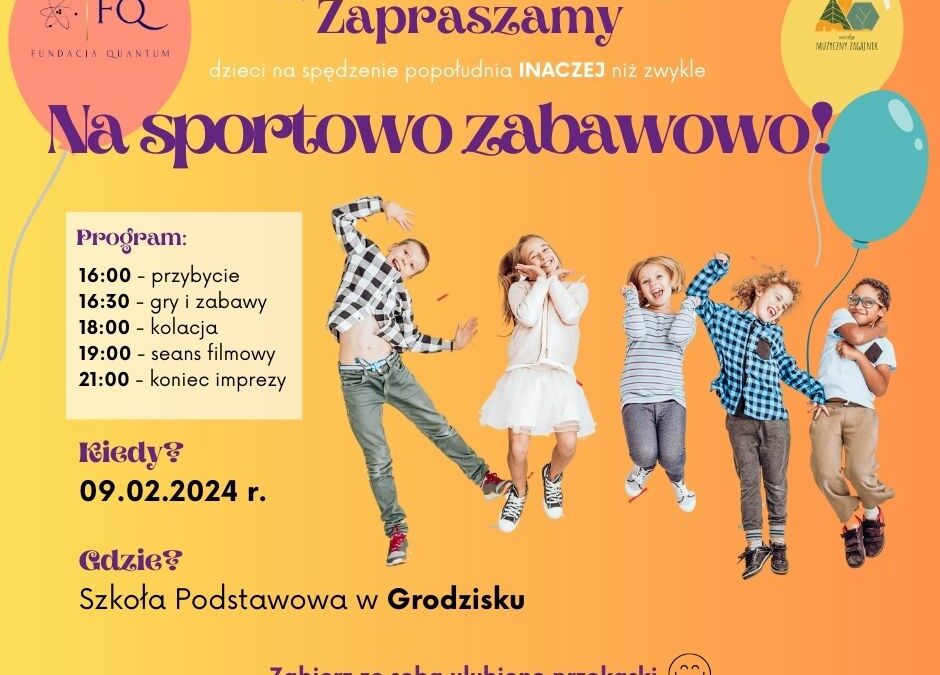 Zapraszamy dzieci na imprezę