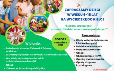 WYCIECZKA DLA DZIECI DO KIELC