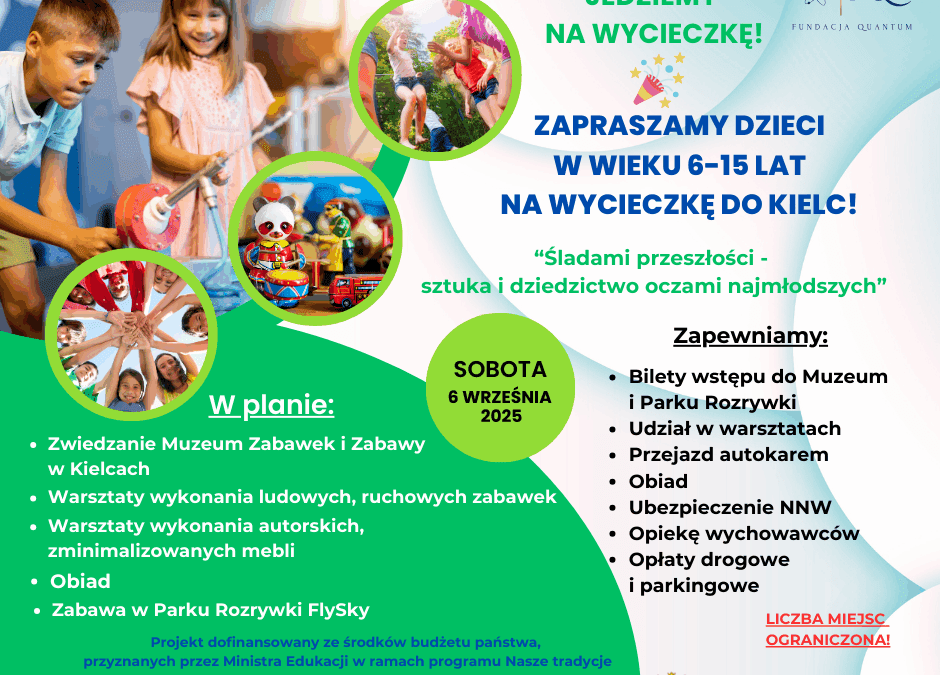 WYCIECZKA DLA DZIECI DO KIELC